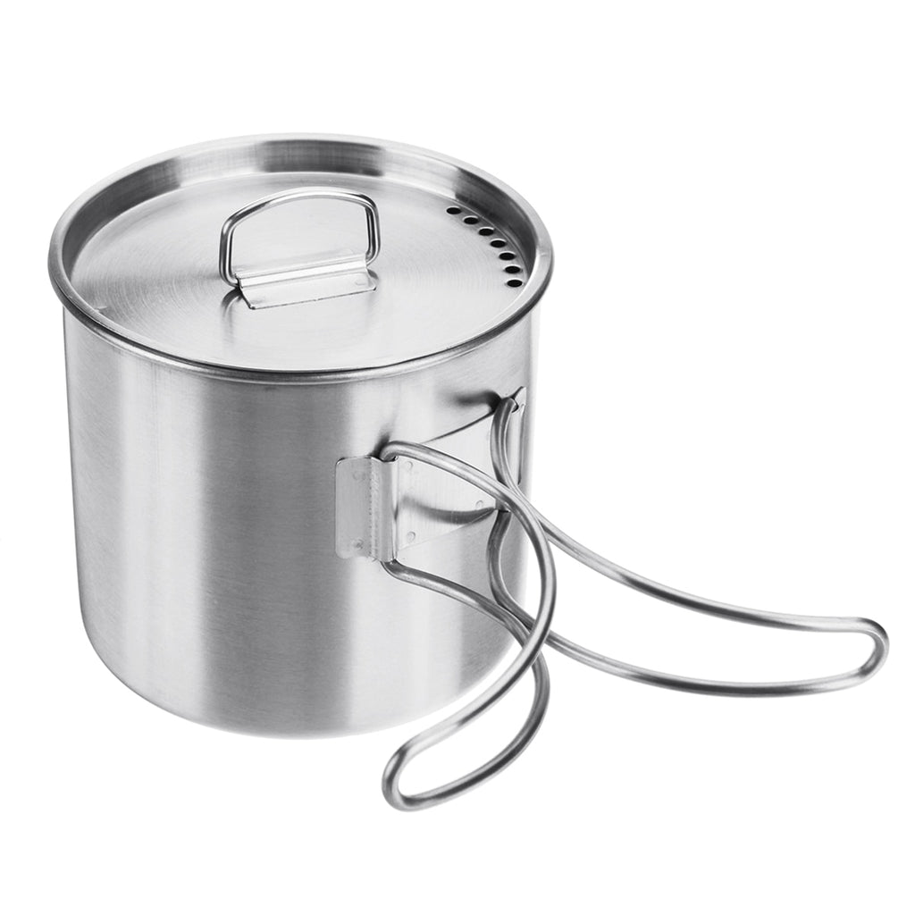 Stainless Steel 304 Camping Mug with Handle, Foldable
