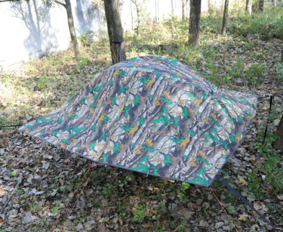 Ultralight Suspended Camping Hammock Tent with Mosquito Net, Aluminum Poles, Waterproof, Hanging Tree Design