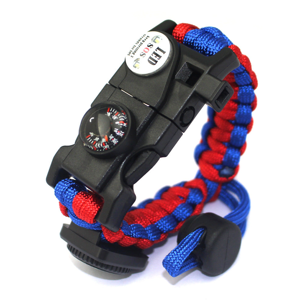 Multifunctional Paracord Survival Bracelet for Camping