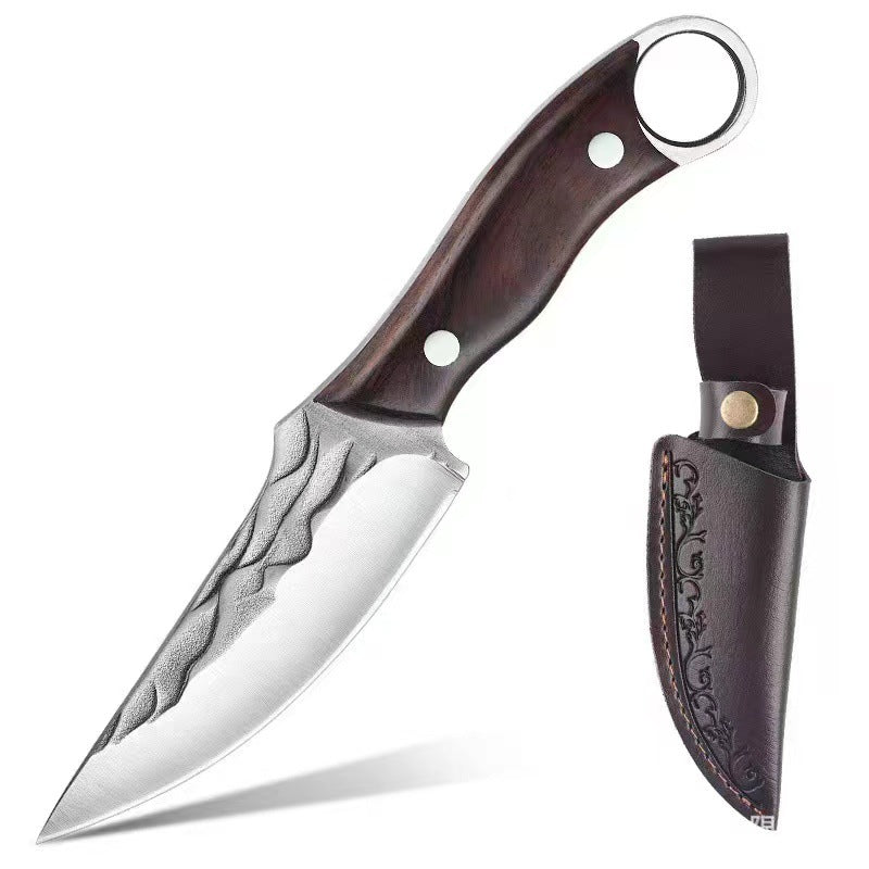 Compact Kitchen Ring Knife for Meat and Camping Use