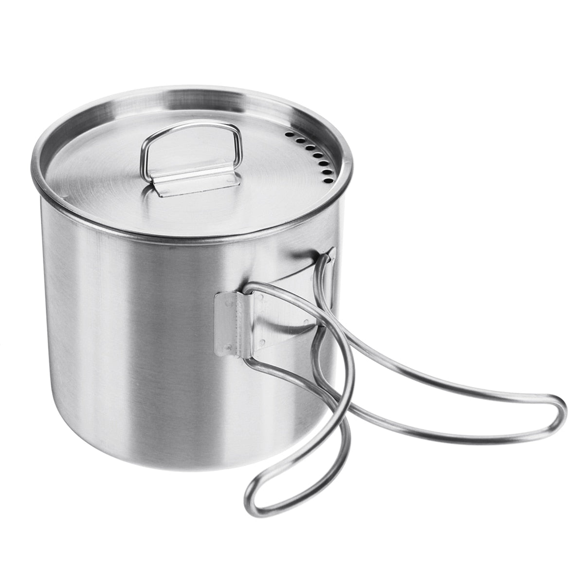 Stainless Steel 304 Camping Mug with Handle, Foldable