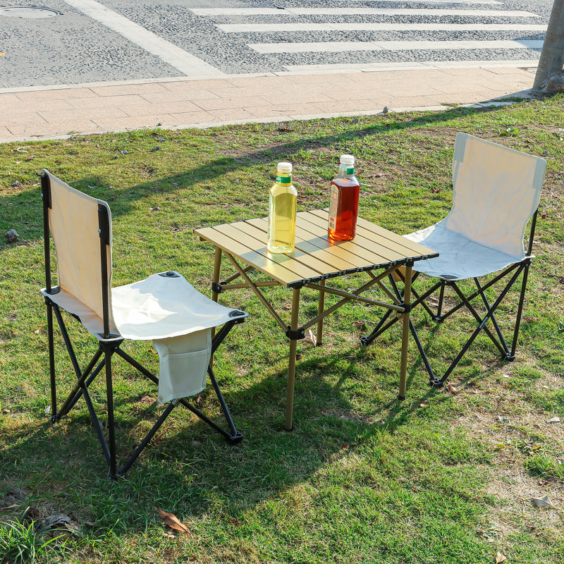 Outdoor Folding Table and Chair Set for Camping