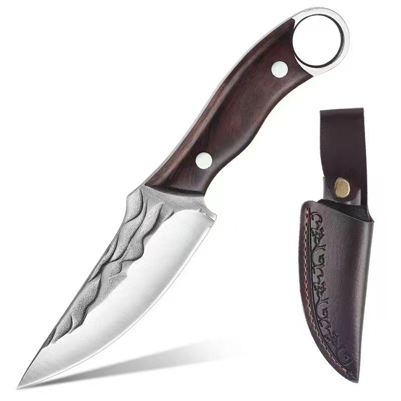 Compact Kitchen Ring Knife for Meat and Camping Use