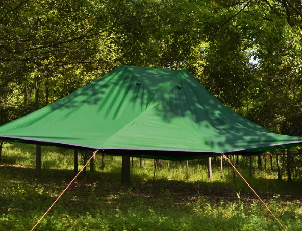 Ultralight Suspended Camping Hammock Tent with Mosquito Net, Aluminum Poles, Waterproof, Hanging Tree Design