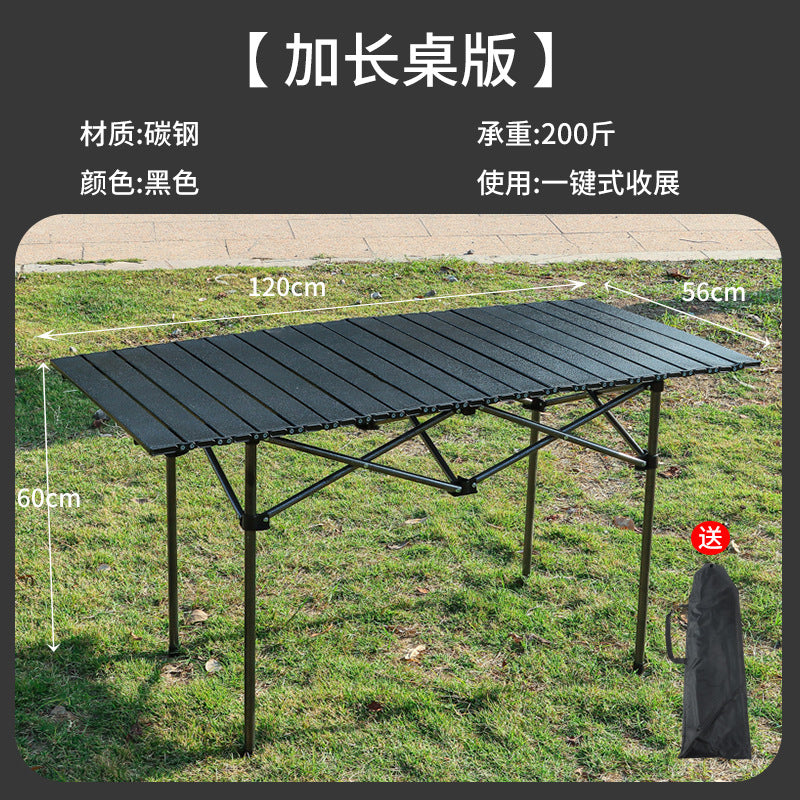 Outdoor Folding Table and Chair Set for Camping