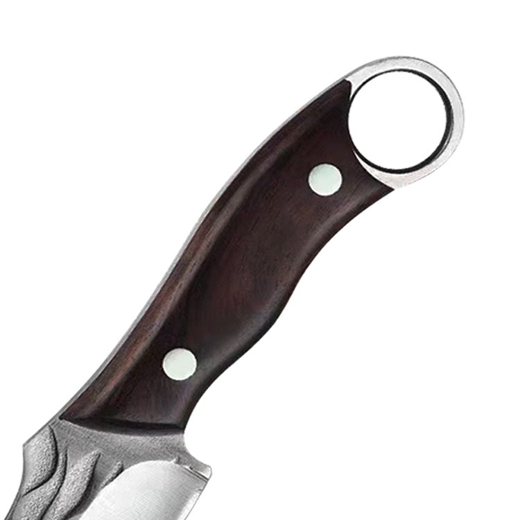Compact Kitchen Ring Knife for Meat and Camping Use
