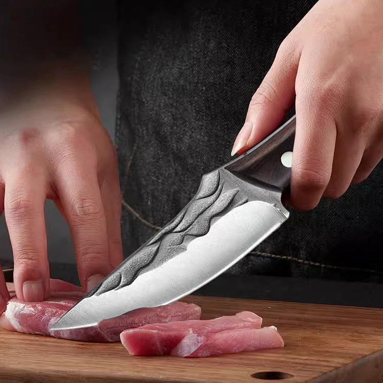 Compact Kitchen Ring Knife for Meat and Camping Use